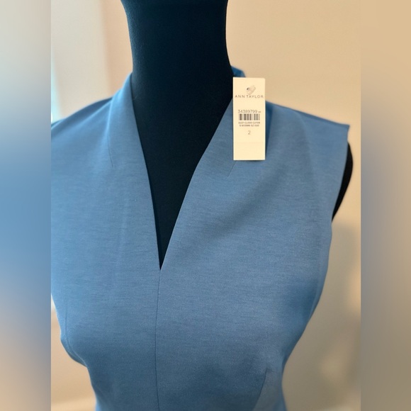 NWT! Versatile and flattering Ann Taylor V-Neck Flare Dress - Size 2 - Picture 5 of 6